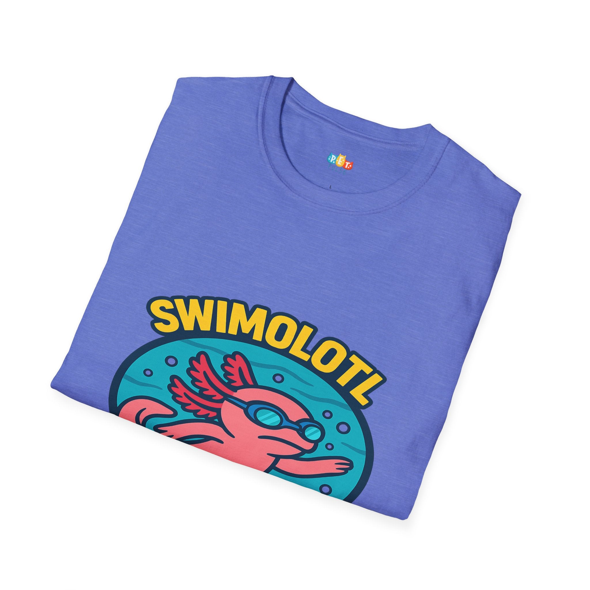 Swimolotl Athletic Axolotl Swimming T-Shirt - Funny Animal Pun Pool Swimmer Water Sports Fitness Tee