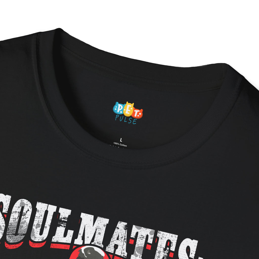 Soulmates Fitness Partners For Life T-Shirt - Funny Dog Gym Workout Valentine's Day Pet Owner Graphic Tee
