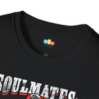 Soulmates Fitness Partners For Life T-Shirt - Funny Dog Gym Workout Valentine's Day Pet Owner Graphic Tee