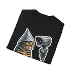 Surveillance Is Everywhere Funny Conspiracy Cat with Security Camera T-Shirt | Cat-Spiracy Theorist Series | Pet-Spiracy Theorist Collection by PetPulse
