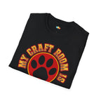 My Craft Room Is 40% Supplies 60% Projects 100% Chaos T-Shirt - Funny Pet DIY Crafter Gift Humor Tee