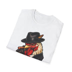 Feathers and Fedoras Funny Dapper Rooster T-Shirt | Cigar Smoking Chicken in Fedora Graphic Tee for Chicken Owners | PetPulse