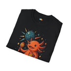 Disco-Dance-Olotl Retro Axolotl Dancing T-Shirt - Funny Animal Pun 70s Disco Party Music Dance Tee