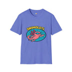 Swimolotl Athletic Axolotl Swimming T-Shirt - Funny Animal Pun Pool Swimmer Water Sports Fitness Tee