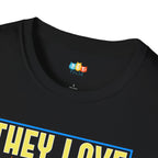 They Love Each Other T-Shirt - Funny Multi Pet Owner Cat Dog Enemies To Lovers Arc Romance Humor Tee