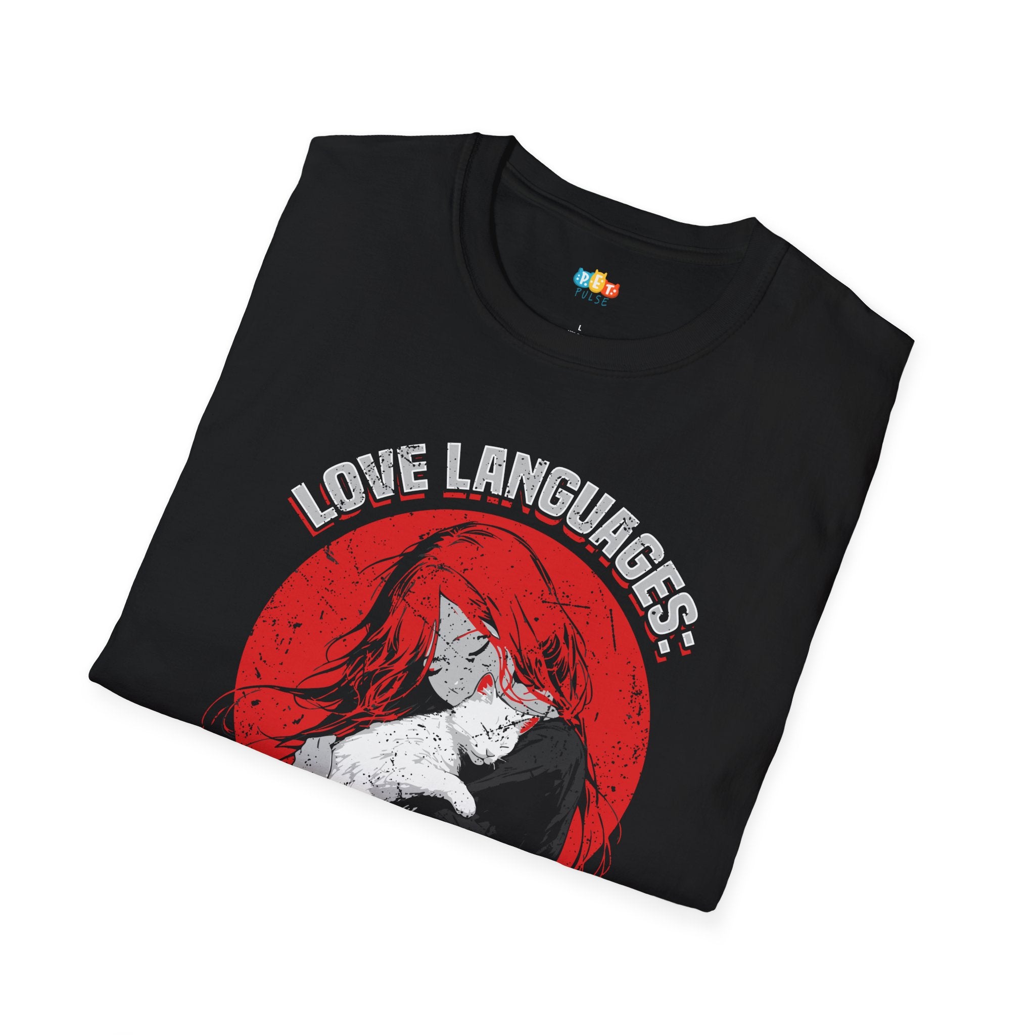 Love Languages Quality Time Physical Touch Long Walks T-Shirt - Funny Dog Pet Owner Valentine's Day Graphic Tee