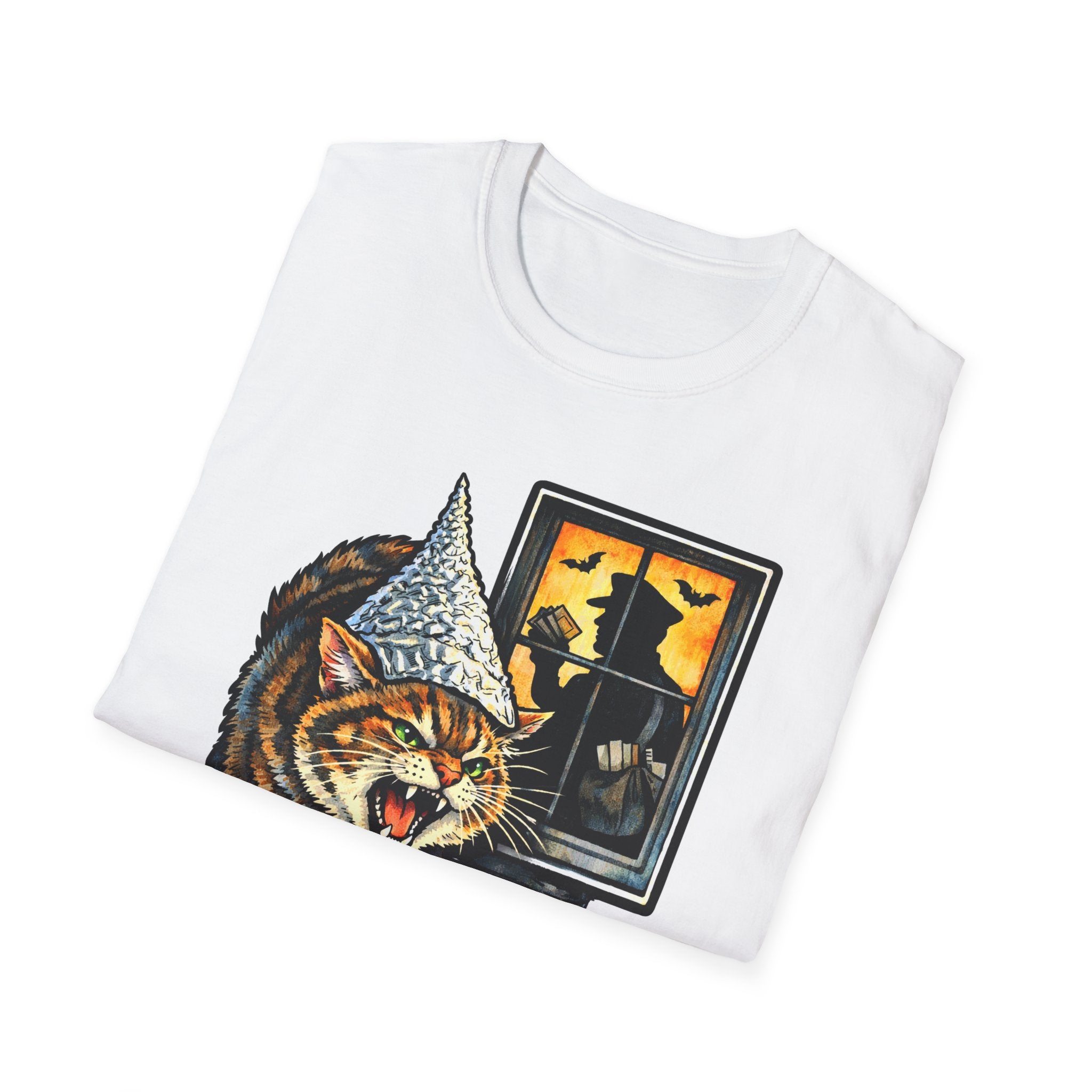 The Mailman Is an Operative Funny Conspiracy Cat T-Shirt | Cat-Spiracy Theorist Series | Pet-Spiracy Theorist Collection by PetPulse