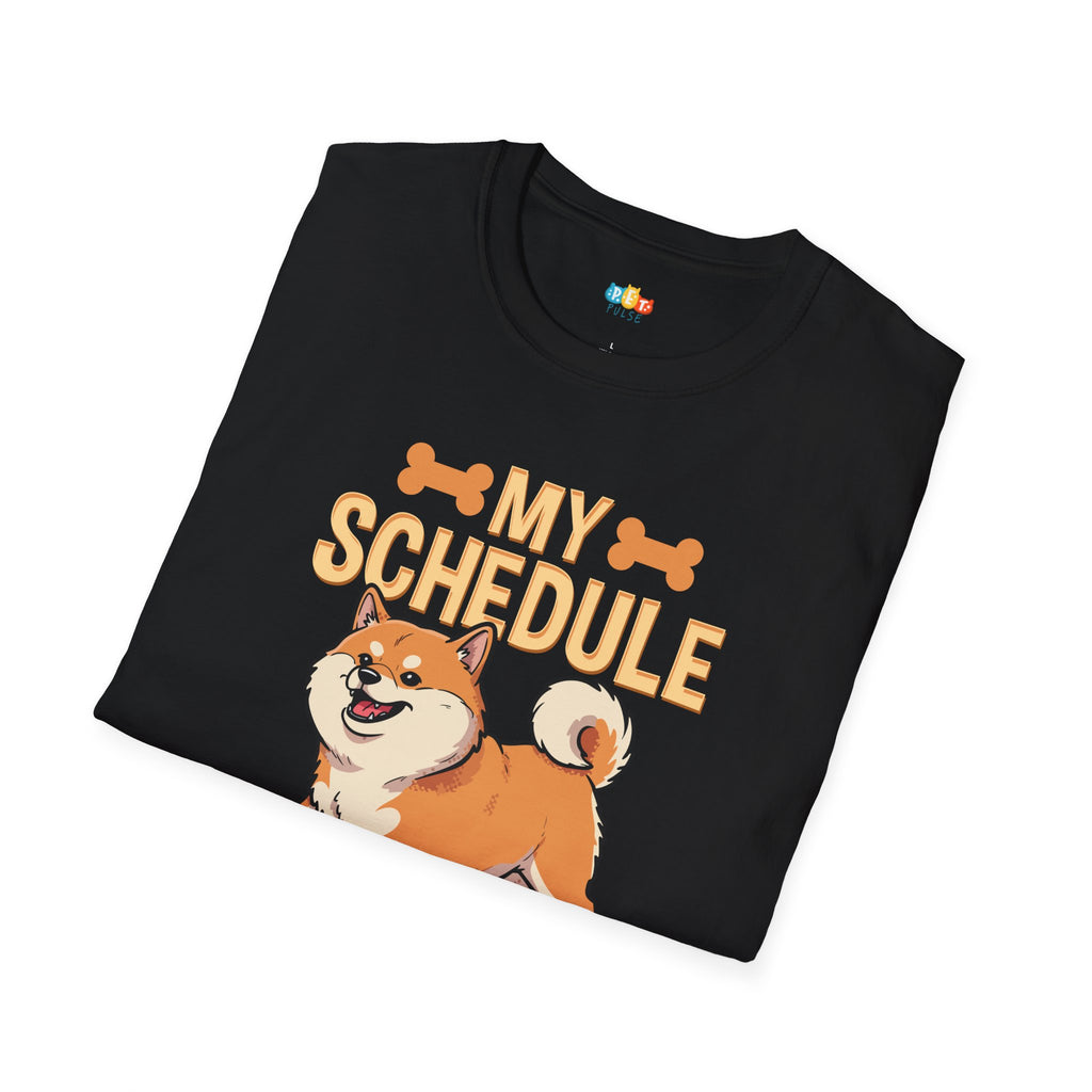 My Schedule Zoomies T-Shirt - Funny Dog Owner Pet Parent Random Energy Burst Chaos Humor Tee
