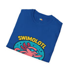 Swimolotl Athletic Axolotl Swimming T-Shirt - Funny Animal Pun Pool Swimmer Water Sports Fitness Tee