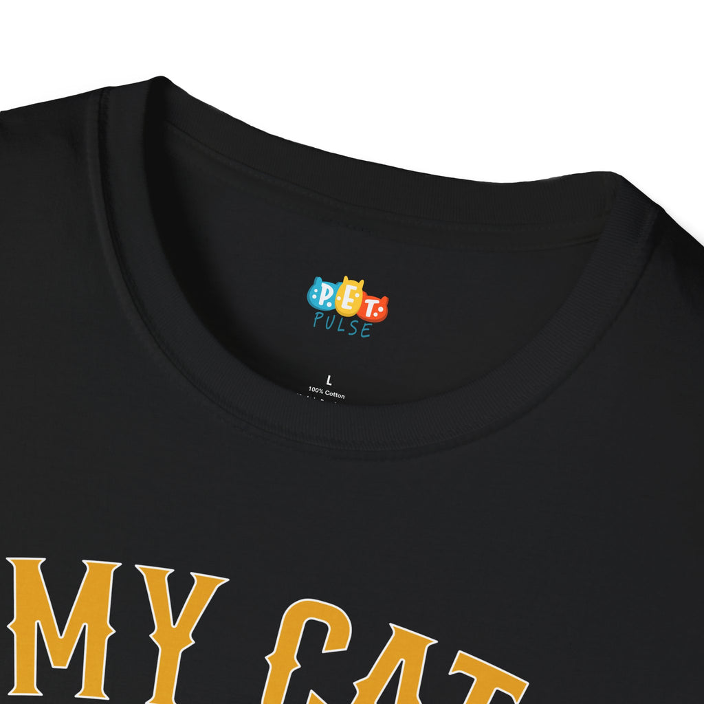 My Cat Pays Rent In Judgement My Dog T-Shirt - Funny Multi Pet Owner Cat Dog Payment System Humor Tee