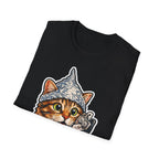 Question the Can Opener Funny Conspiracy Cat T-Shirt | Cat-Spiracy Theorist Series | Pet-Spiracy Theorist Collection by PetPulse