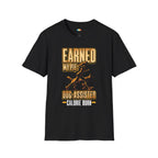 Earned My Pie Dog-Assisted Calorie Burn T-Shirt - Funny Thanksgiving Pet Owner Holiday Fitness Running Graphic Tee