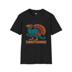 Turkeysaurus Prehistoric Thanksgiving T-Shirt - Funny Dinosaur Turkey Day Evolution Holiday Fossil Dinner Tee