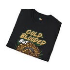 Cold-Blooded But Hot-Headed Snake T-Shirt - Funny Ball Python Reptile Pet Owner Gift Tee