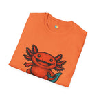 I Smile A Lotl Happy Axolotl Pun T-Shirt - Funny Animal Cute Amphibian Positive Vibes Joy Tee
