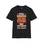 Hogging The Couch Dog T-Shirt - Pet Memorial Rainbow Bridge Dog Loss Grief Support Graphic Tee