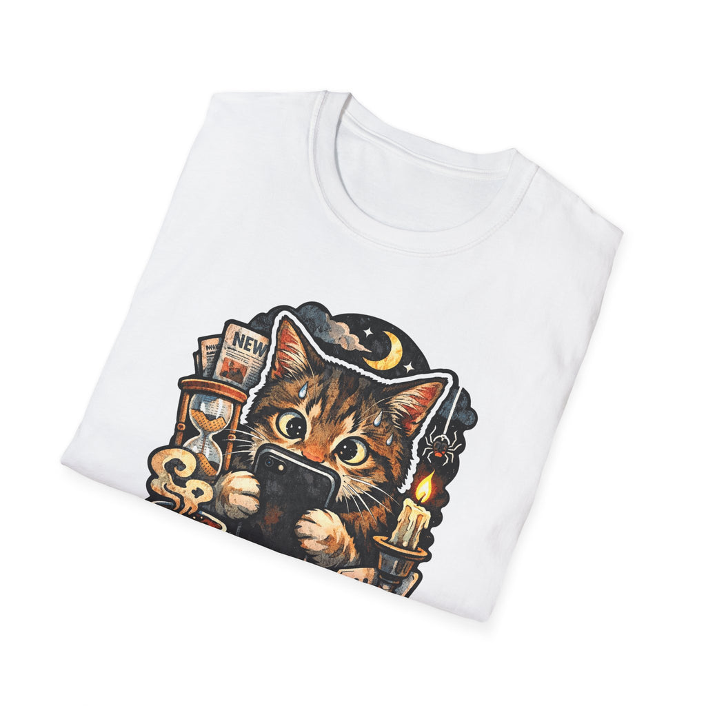 BRB Inventing New Things To Worry About Funny Anxious Cat T-Shirt | Tech Pack Collection by PetPulse