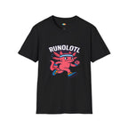 Runolotl Running Axolotl T-Shirt - Funny Marathon Runner Jogging Fitness Cardio Athletic Training Tee