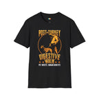 Post-Turkey Digestive Walk Pet Insists Human Benefits T-Shirt - Funny Dog Thanksgiving Holiday Pet Owner Health Graphic Tee