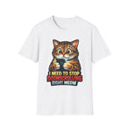 I Need To Stop Doomscrolling Right Meow Funny Cat Pun T-Shirt | Tech Pack Collection by PetPulse