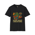 Silent Night Creature Christmas T-Shirt - Funny Holiday Dragon Sleeping Christmas Eve Cryptid Xmas Tee