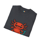 I Smile A Lotl Happy Axolotl Pun T-Shirt - Funny Animal Cute Amphibian Positive Vibes Joy Tee