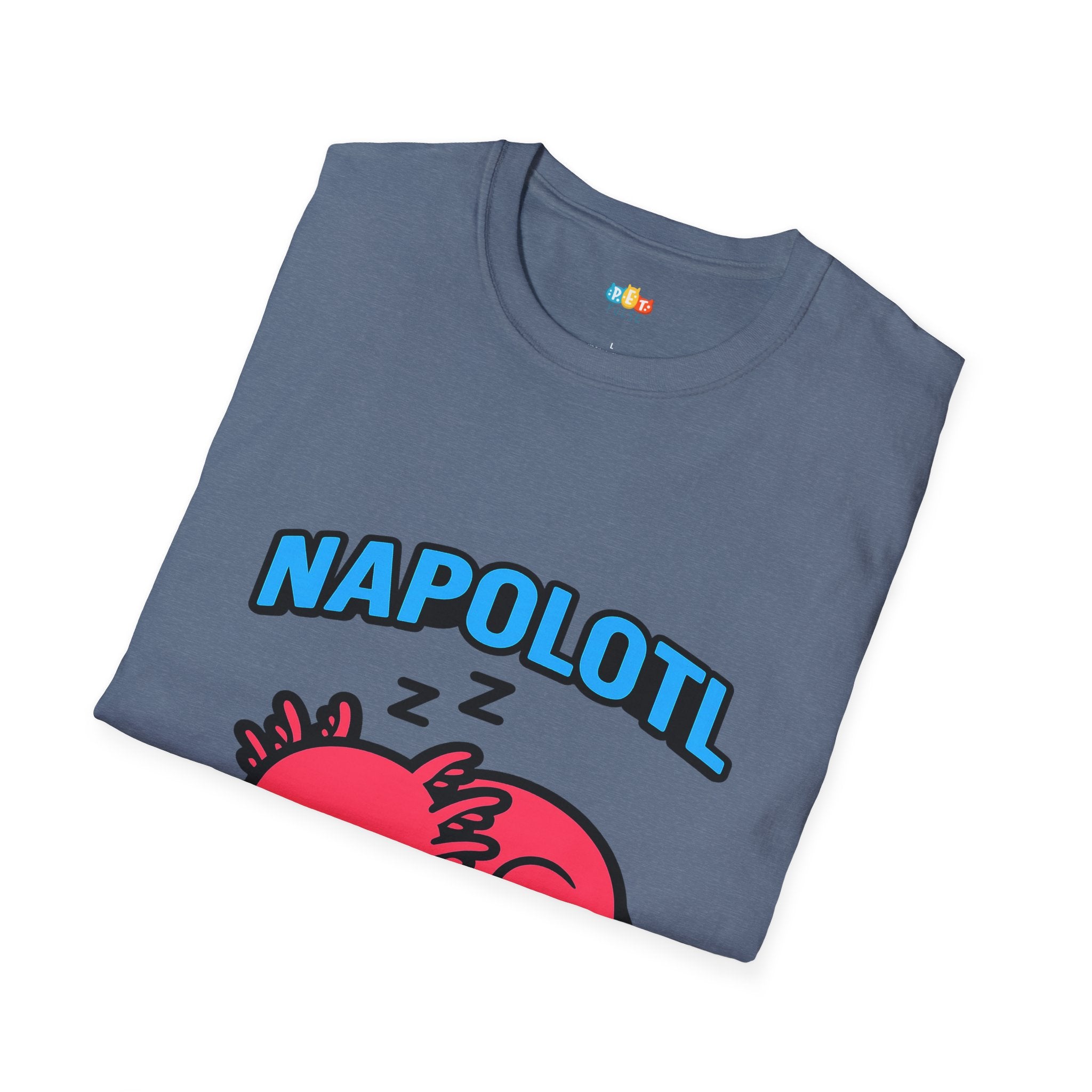 Napolotl Sleeping Axolotl T-Shirt - Funny Nap Sleep Tired Lazy Sleepy Rest Relaxation Tee