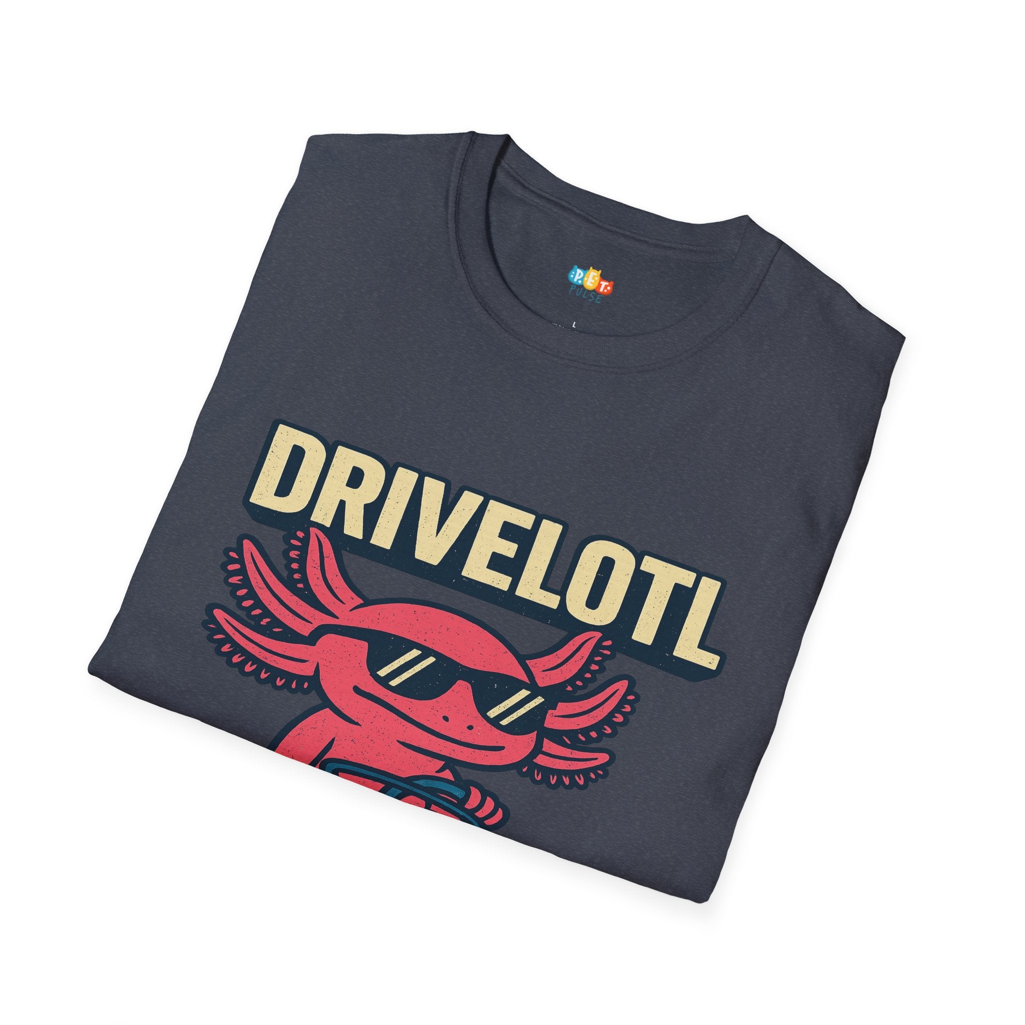 Drivelotl Cool Driving Axolotl T-Shirt - Funny Car Lover Racing Sports Car Driver Automotive Tee