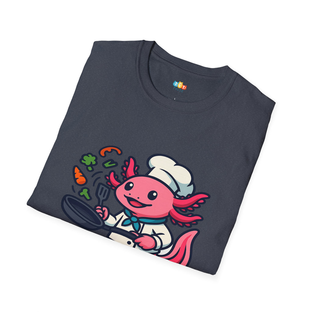 Cookolotl Chef Axolotl T-Shirt - Funny Cooking Gift Kitchen Chef Culinary Cook Food Lover Tee