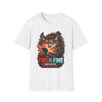 This Is Fine Said No Cat On The Internet Funny Meme Cat T-Shirt | Tech Pack Collection by PetPulse