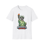 Monumental Devotion Funny Great Dane Statue of Liberty T-Shirt | Lady Liberty Pups Collection by PetPulse