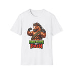 Pasture of Pain Action Hero Horse T-Shirt | Muscle-Bound Rambo Horse Graphic Tee | Mane Event Collection by PetPulse