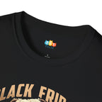 Black Friday Training Shopping Cardio With Dog At Home T-Shirt - Funny Pet Owner Holiday Shopping Thanksgiving Graphic Tee