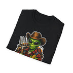 Farming the Void Funny Alien Farmer T-Shirt | Cosmic Encounters Collection by PetPulse