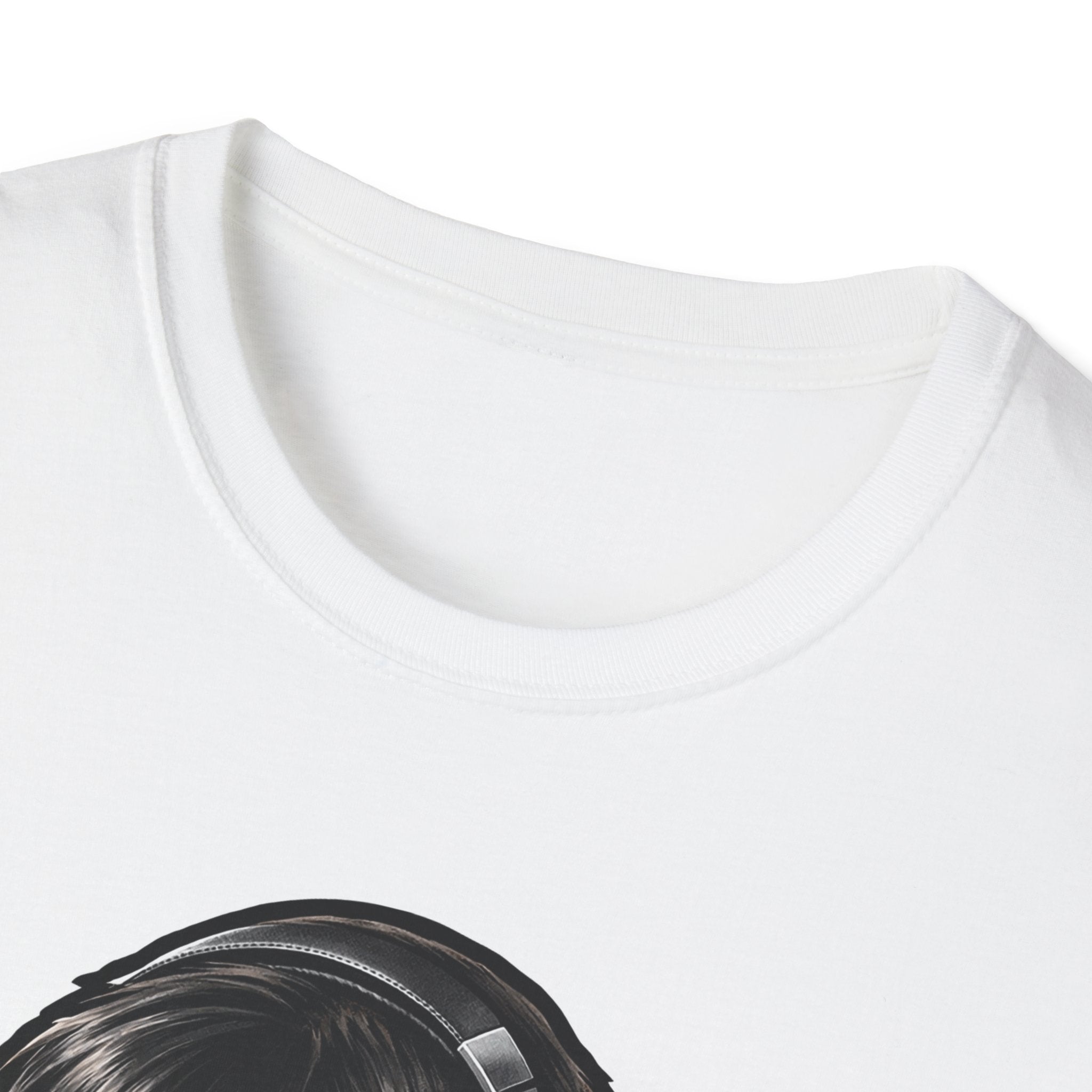 Melancholy Monster Emo Bigfoot T-Shirt - Headphones Sasquatch Music Lover Tee for Cryptid Fans