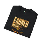 Earned My Pie Dog-Assisted Calorie Burn T-Shirt - Funny Thanksgiving Pet Owner Holiday Fitness Running Graphic Tee
