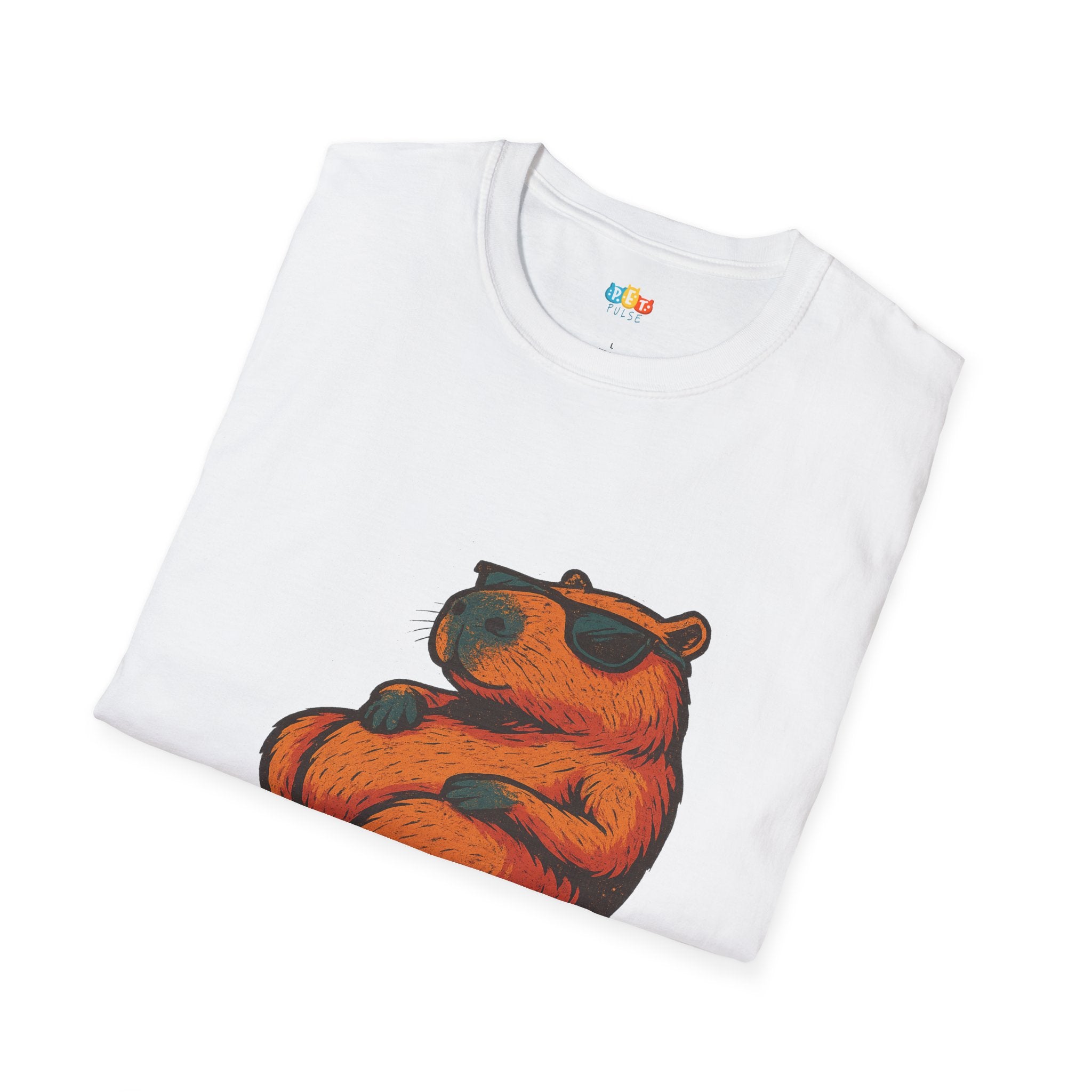 Capy-Diem Cool Capybara Sunglasses T-Shirt - Funny Chill Vibes Seize The Day Animal Lover Graphic Tee