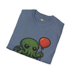 Tentacles and Hugs Cthulhu T-Shirt - Funny Cute Lovecraft Octopus Monster Horror Comedy Graphic Tee