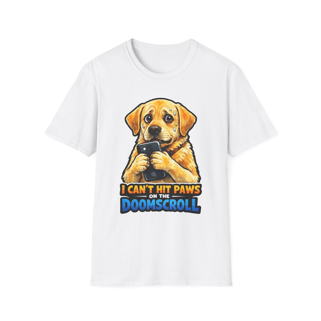 I Cant Hit Paws on the Doomscroll Funny Labrador T-Shirt | Tech Pack Collection by PetPulse