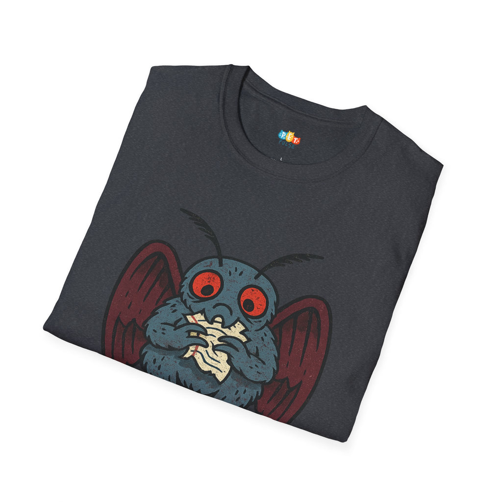 A Cryptid Ate My Homework T-Shirt - Funny Mothman Student School Excuse Legendary Creature Tee