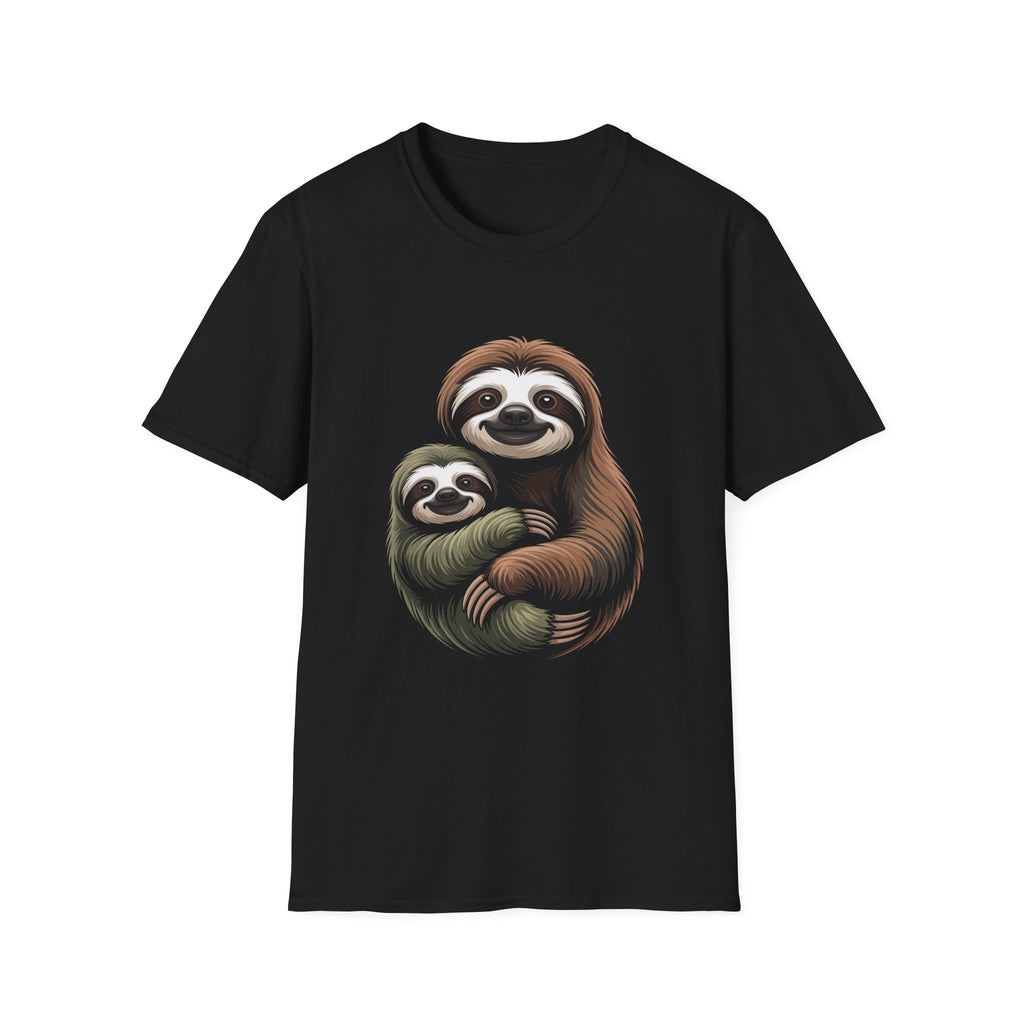 Sloth Hug T-Shirt — Cute Mom & Baby Animal Graphic Tee