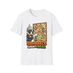 Squirrels Aren’t Real Funny Conspiracy Boston Terrier T-Shirt | Pet-Spiracy Theorist Collection by PetPulse