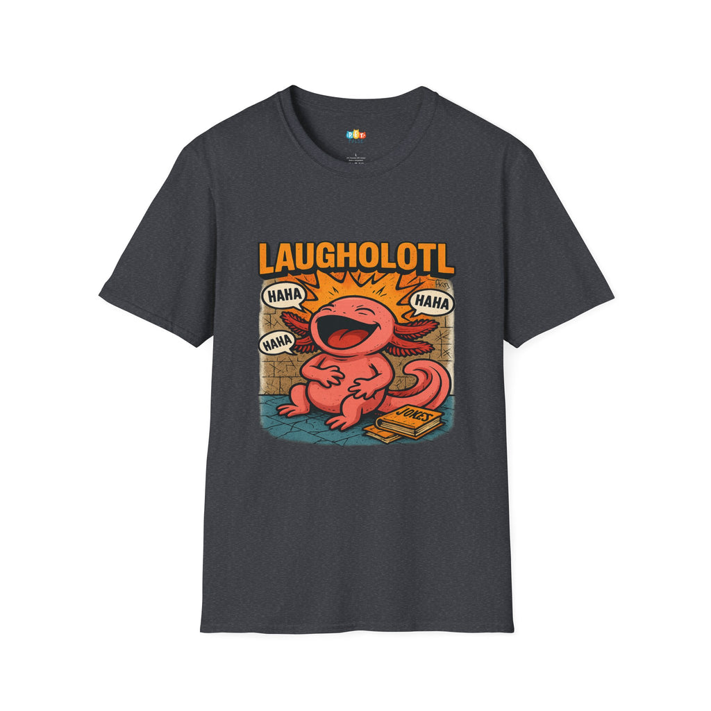 Laugholotl Comedy Axolotl T-Shirt - Funny Comedian Joke Book Humor Laughter Stand Up Comedy Tee