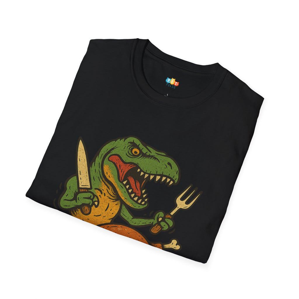 I Can Do This Dinosaur Thanksgiving T-Shirt - Funny T-Rex Turkey Day Motivation Prehistoric Holiday Dinner Tee