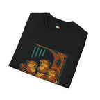 Chimes And Cheeks Christmas T-Shirt - Funny Vintage Woodland Squirrel Carolers Holiday Music Xmas Tee