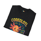 Codeolotl Programming Axolotl T-Shirt - Funny Coder Developer Computer Science Software Engineer Tee
