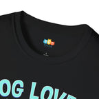Dog Loves Cat Tolerates T-Shirt - Funny Multi Pet Owner Cat Dog Personality Difference Humor Tee