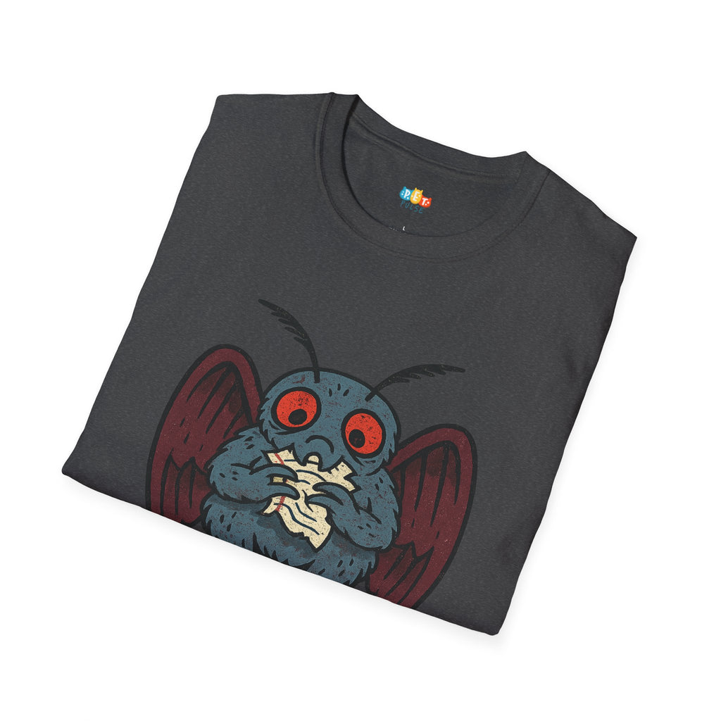 A Cryptid Ate My Homework T-Shirt - Funny Mothman Student School Excuse Legendary Creature Tee
