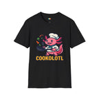 Cookolotl Chef Axolotl T-Shirt - Funny Cooking Gift Kitchen Chef Culinary Cook Food Lover Tee