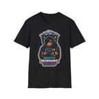 Misty Morning Mood Funny Emo Bigfoot T-Shirt | Cryptid Companions Collection by PetPulse